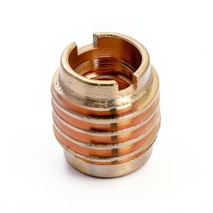 Hapivida 5 Pcs Brass Dual Threaded Inserts, 3/8-16 Internal Thread Homebrew Hardware for Wooden Tap Handle Beer Tap Handle-0